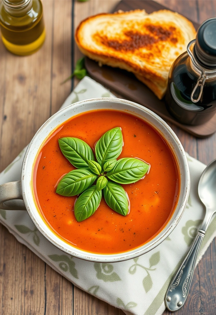 10 Comfort Food Classics You Can Make in Under 10 Minutes (Warm Your Soul Fast!) - 3. Quick Tomato Basil Soup