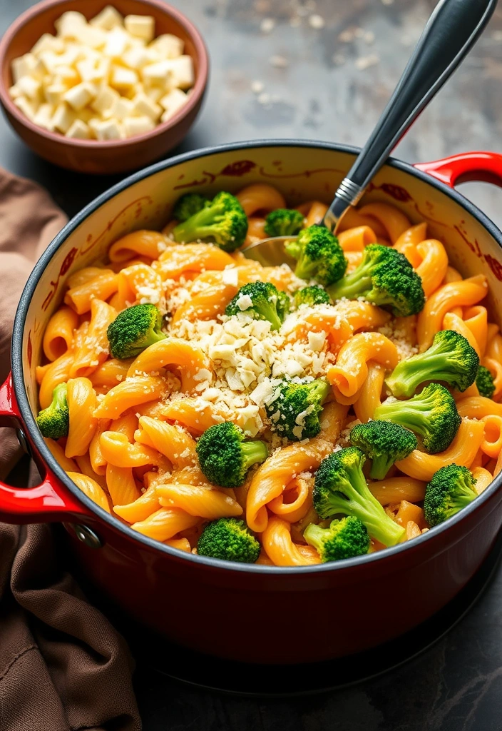 10 Comfort Food Classics You Can Make in Under 10 Minutes (Warm Your Soul Fast!) - 9. One-Pot Cheesy Broccoli Pasta