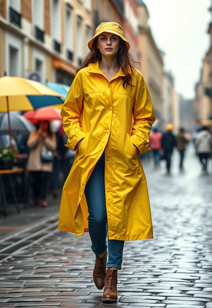 10 Fisherman Aesthetic Outfits That Will Make You the Trendsetter of the Season! - 5. Lightweight Raincoat and Fisherman Cap