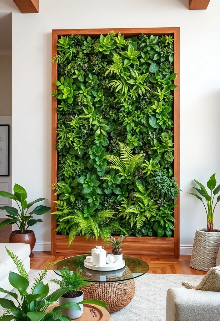 10 Nature-Inspired Decor Trends for 2025 That Will Bring the Outdoors In! - 1. Living Walls: A Vertical Oasis