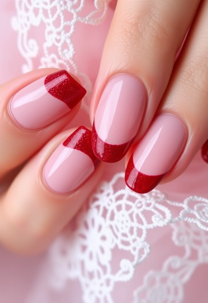10 Stunning Nail Ideas for Valentine's Day 2025! - 8. Romantic French Tips with a Twist