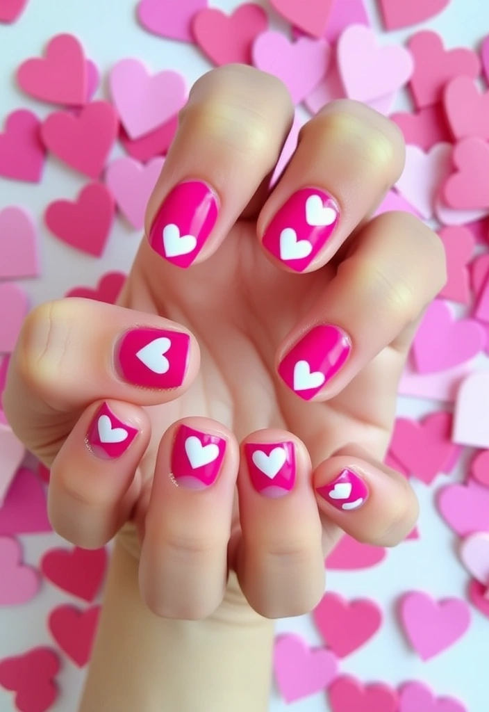 10 Stunning Nail Ideas for Valentine's Day 2025! - 9. Fun Heart Patterns