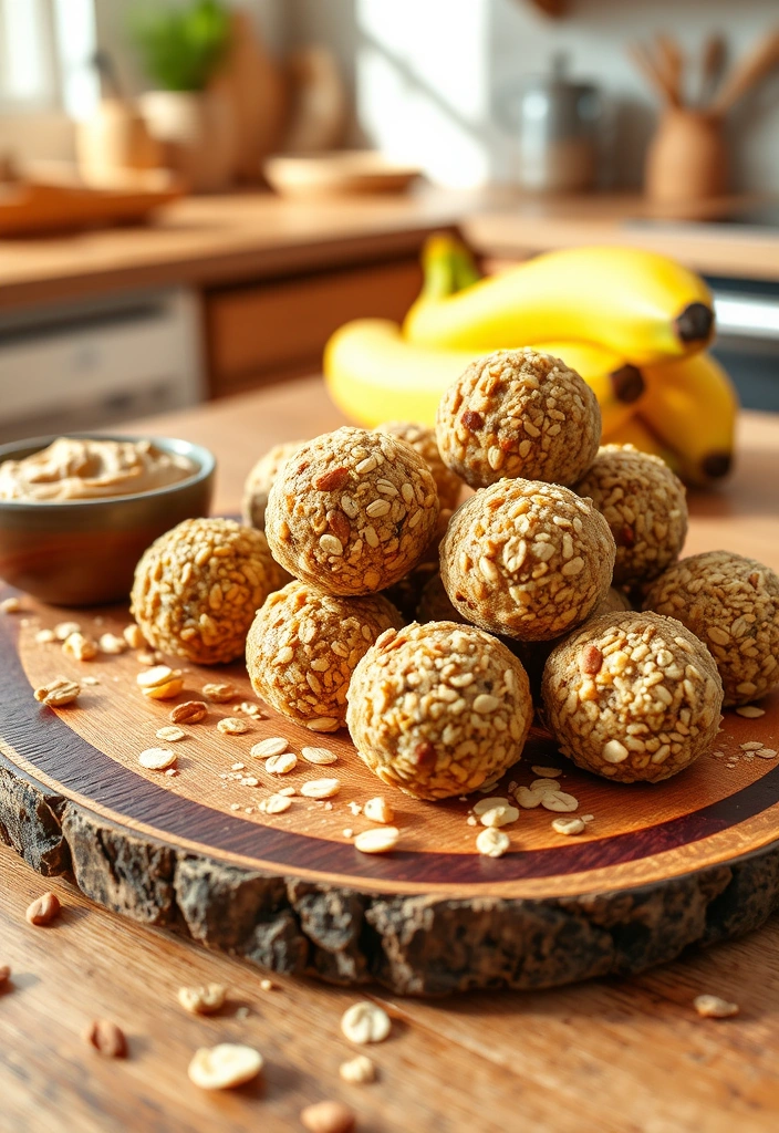 12 Guilt-Free Snacks That Will Satisfy Your Cravings Without the Regrets! - 3. Nutty Banana Energy Balls