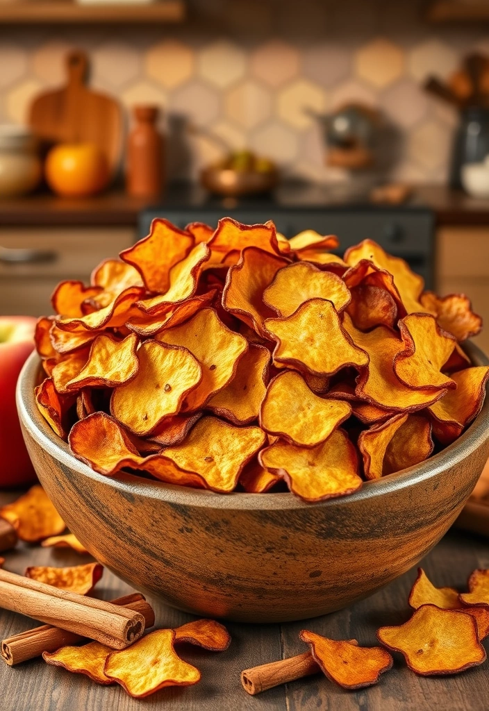 12 Guilt-Free Snacks That Will Satisfy Your Cravings Without the Regrets! - 6. Spiced Apple Chips