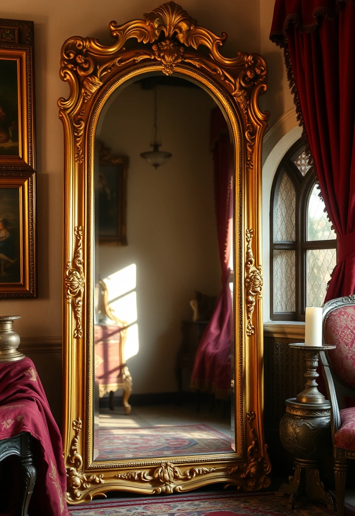 15 Enchanting Medieval Home Decor Ideas That Will Transport You to a Castle! - 14. Vintage Mirrors