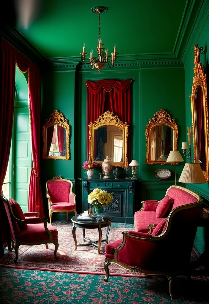 15 Enchanting Medieval Home Decor Ideas That Will Transport You to a Castle! - 5. Rich Color Palettes