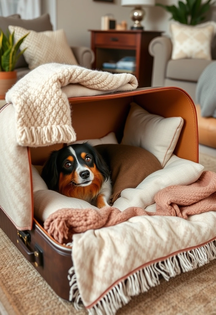 15 Genius Upcycled Crafts That Are Surprisingly Chic and Eco-Friendly! - 15. Upcycled Pet Bed