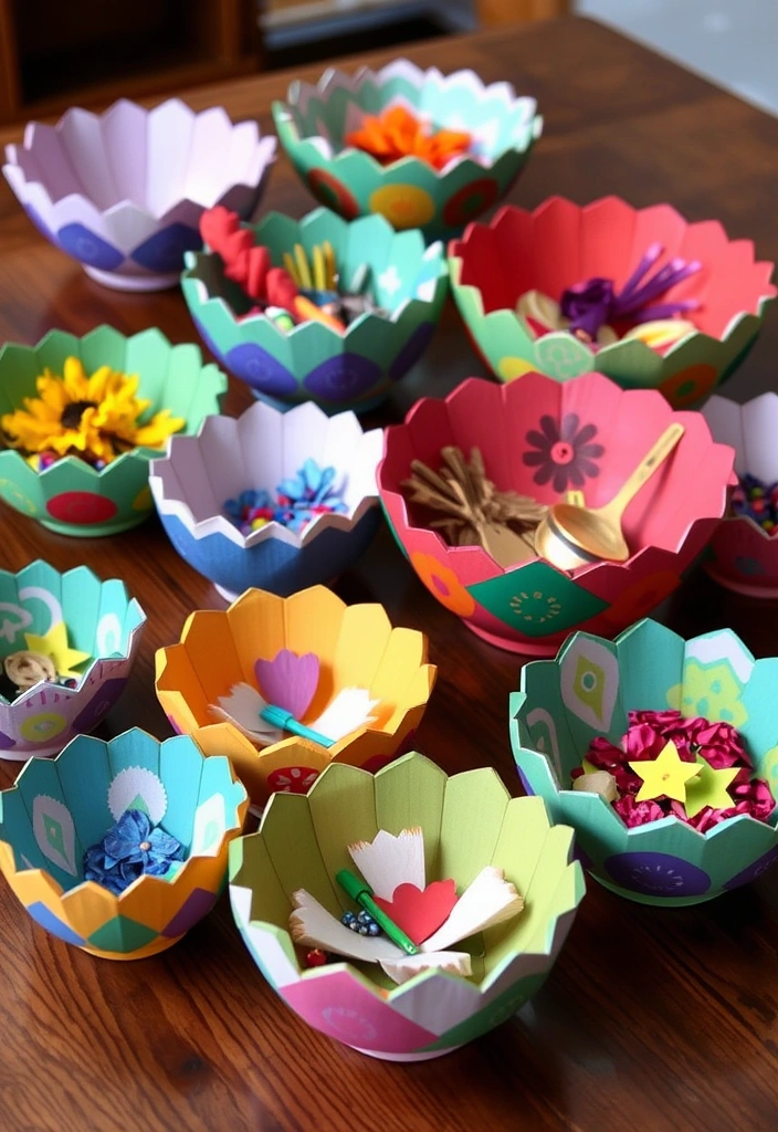 15 Genius Upcycled Crafts That Are Surprisingly Chic and Eco-Friendly! - 8. Recycled Paper Mache Bowls