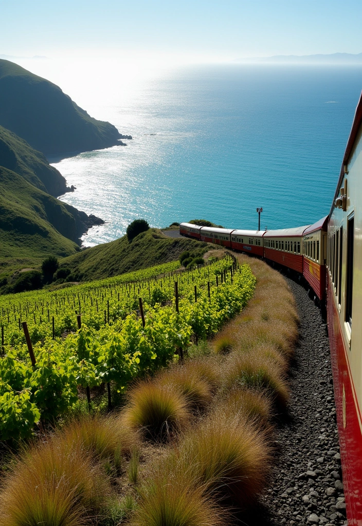 15 Scenic Train Routes in 2025 That Will Leave You Speechless! - 11. The Coastal Pacific, New Zealand
