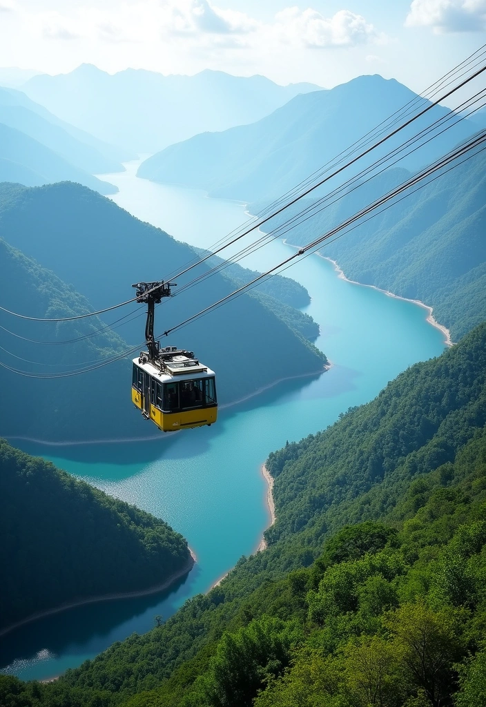 15 Scenic Train Routes in 2025 That Will Leave You Speechless! - 13. The Aerial Cableway Train, Taiwan