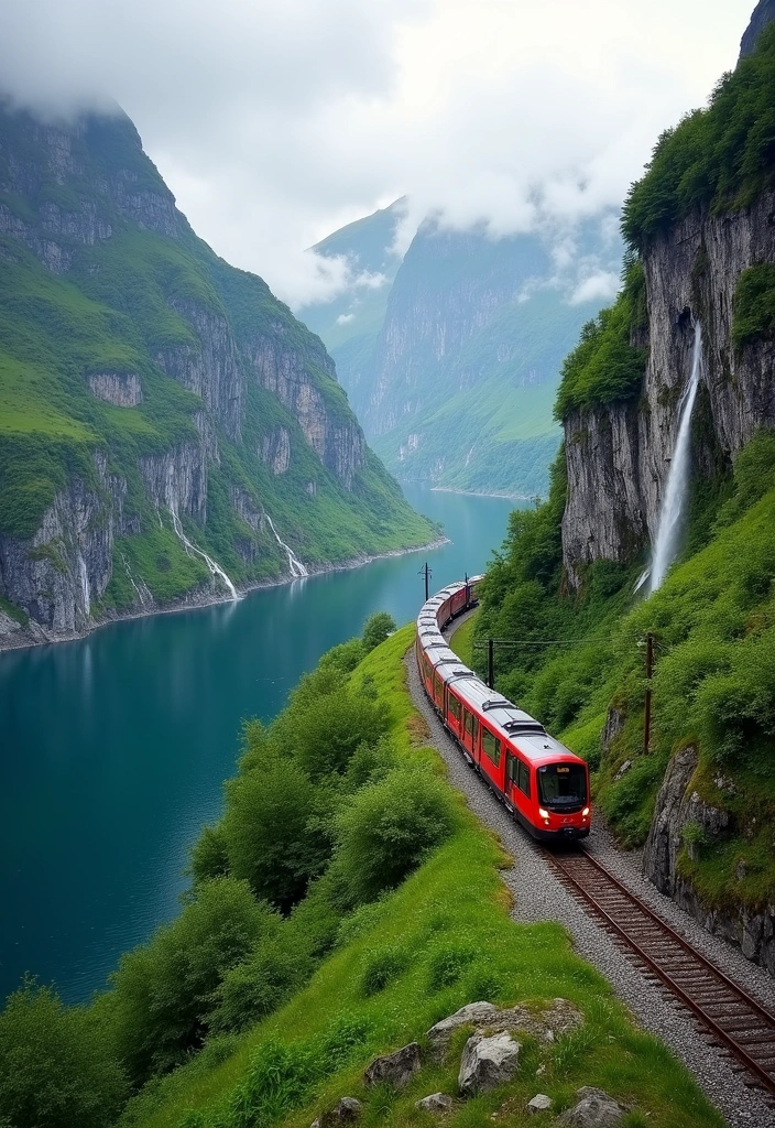 15 Scenic Train Routes in 2025 That Will Leave You Speechless! - 7. The Flåm Railway, Norway