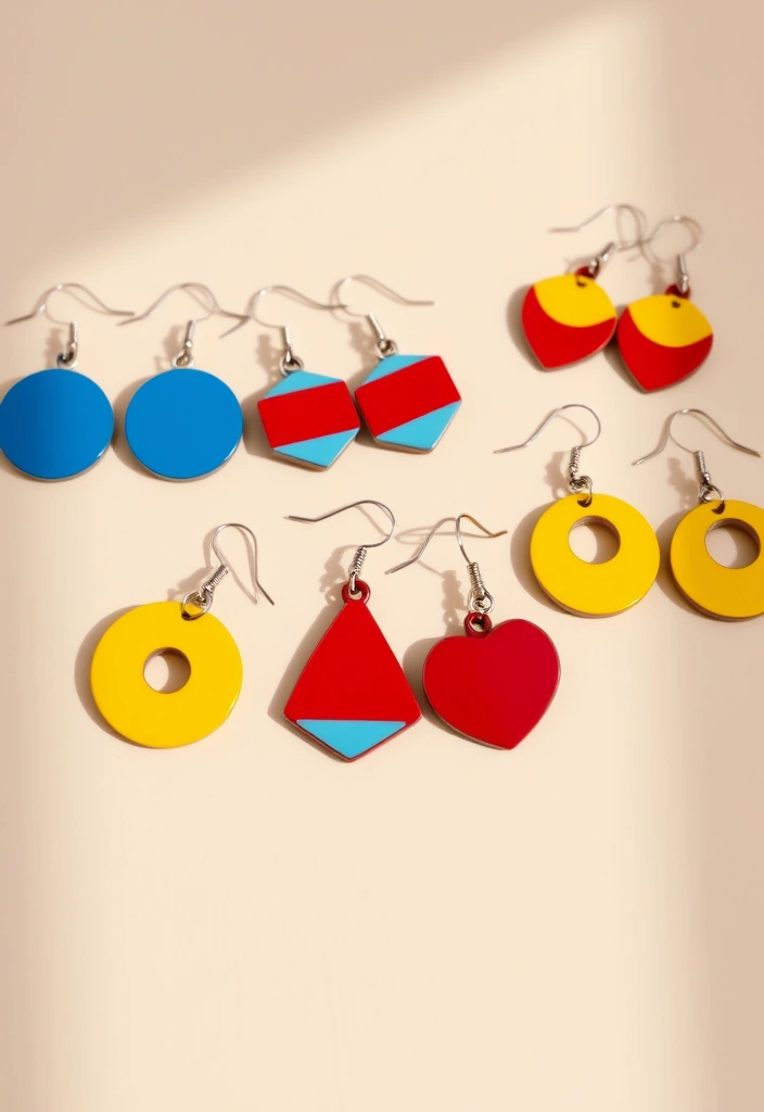 18 Minimalist Earring Trends That Prove Less Is More (Wait Until You See #7!) - 13. Colorful Enamel