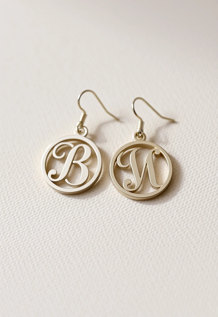 18 Minimalist Earring Trends That Prove Less Is More (Wait Until You See #7!) - 17. Personalized Initials