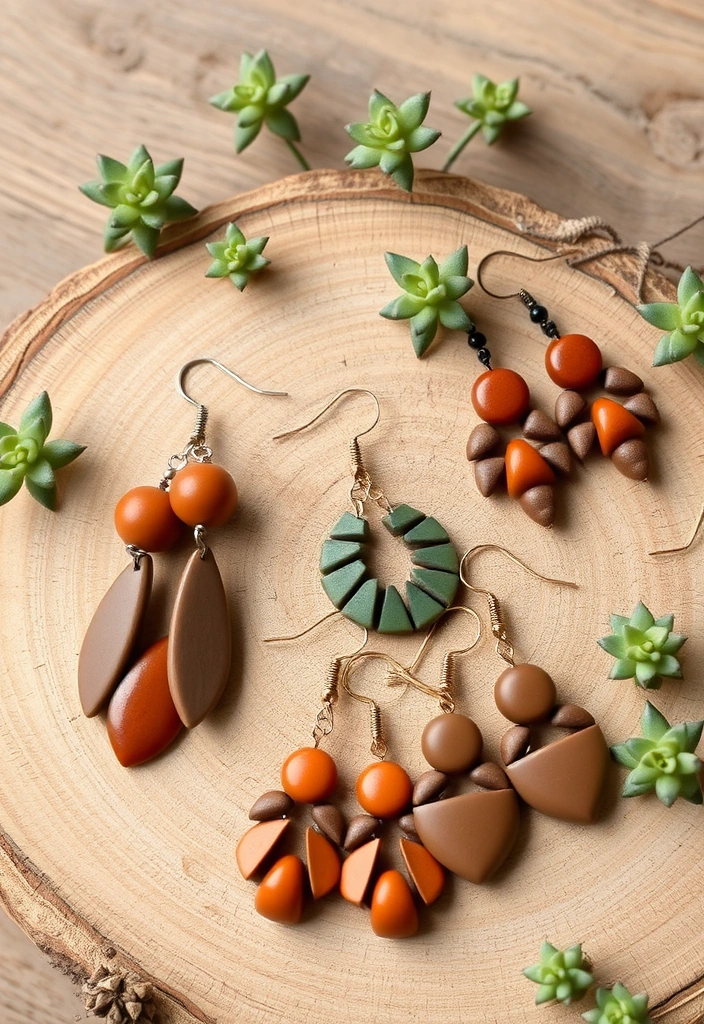 18 Minimalist Earring Trends That Prove Less Is More (Wait Until You See #7!) - 9. Earthy Tones