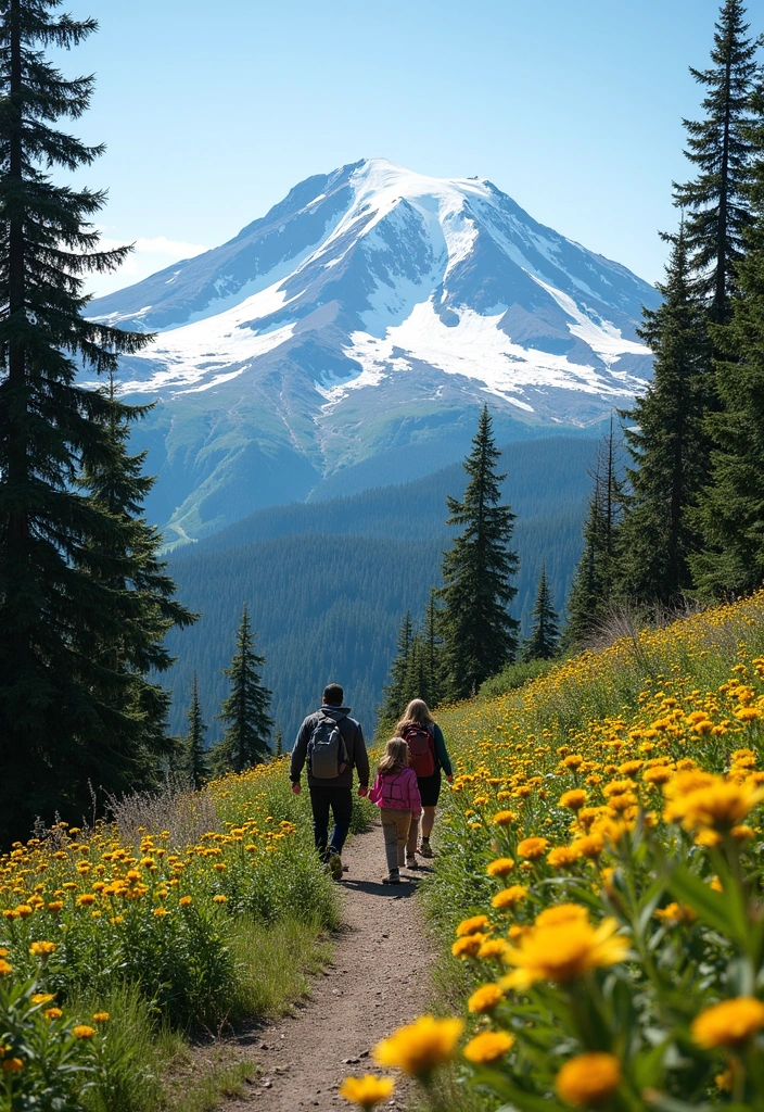 20 Breathtaking Outdoor Family Vacations That Will Inspire Adventure! - 13. Mount Rainier National Park, Washington