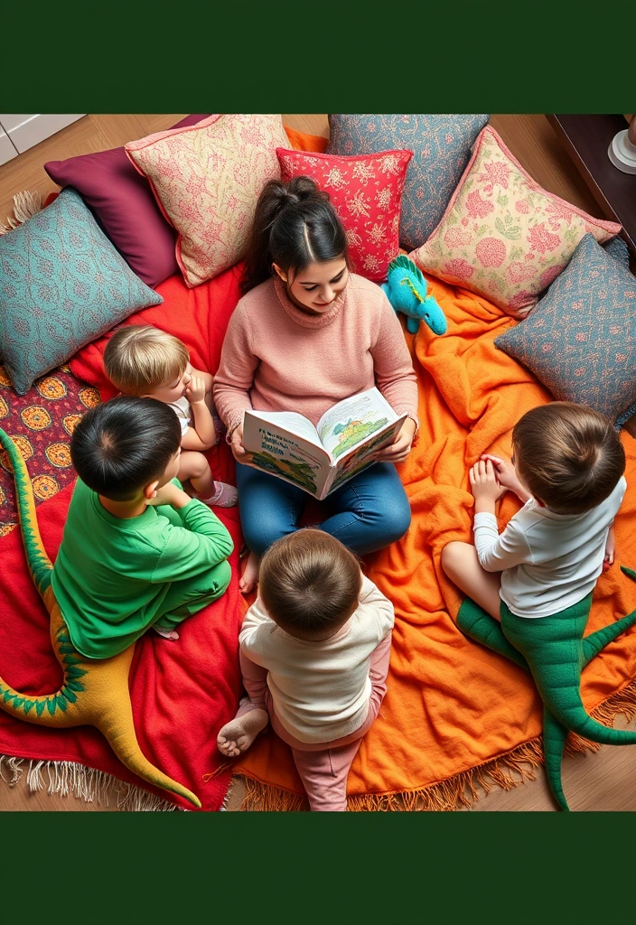 20 Jaw-Dropping Dinosaur Party Ideas That Will Make Your Child Roar with Excitement! - 14. Dinosaur-Themed Storytime
