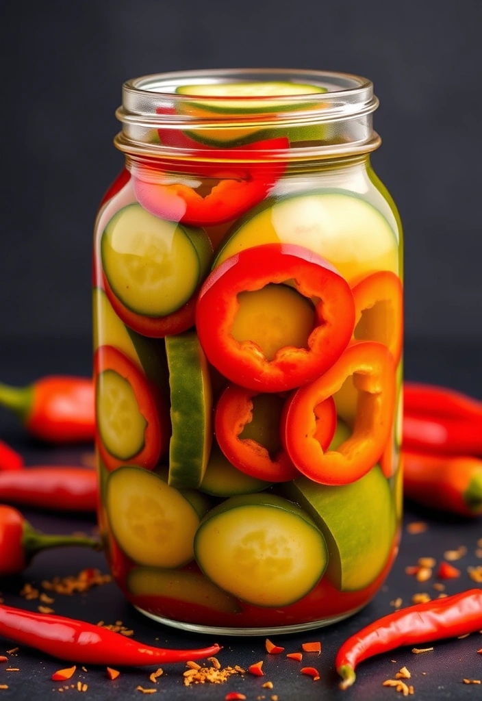 20 Spicy Pickle Recipes That Will Make Your Taste Buds Dance  - 10. Fiery Ghost Pepper Pickles