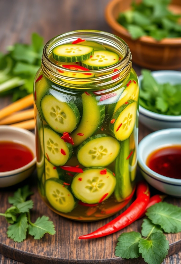 20 Spicy Pickle Recipes That Will Make Your Taste Buds Dance  - 11. Spicy Thai Pickles