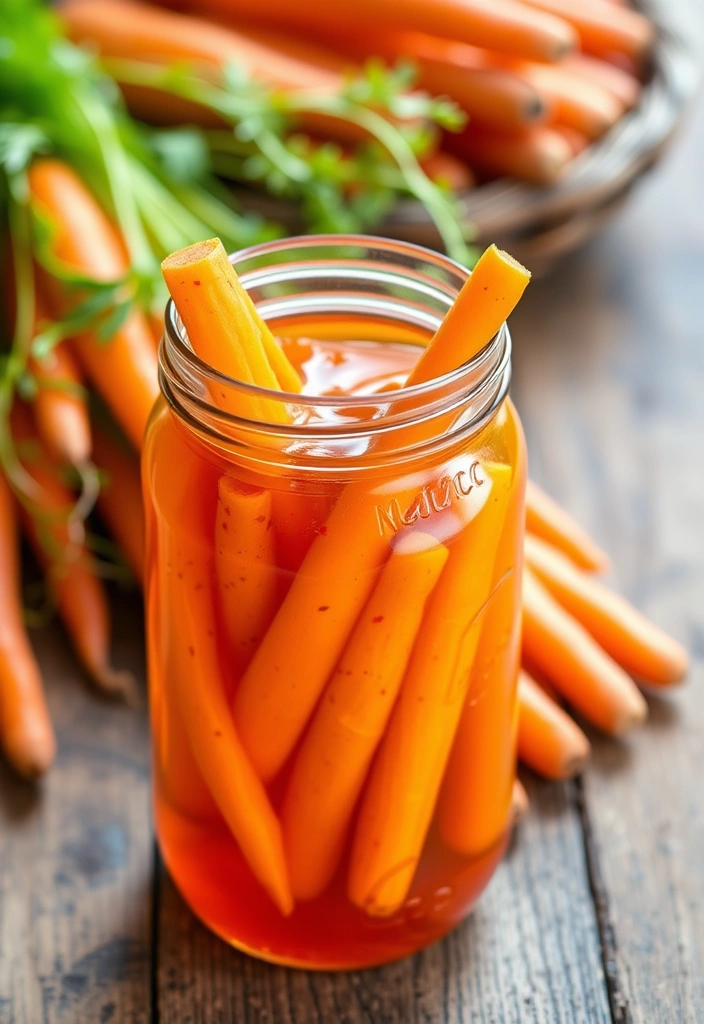 20 Spicy Pickle Recipes That Will Make Your Taste Buds Dance  - 9. Spicy Carrot Pickles