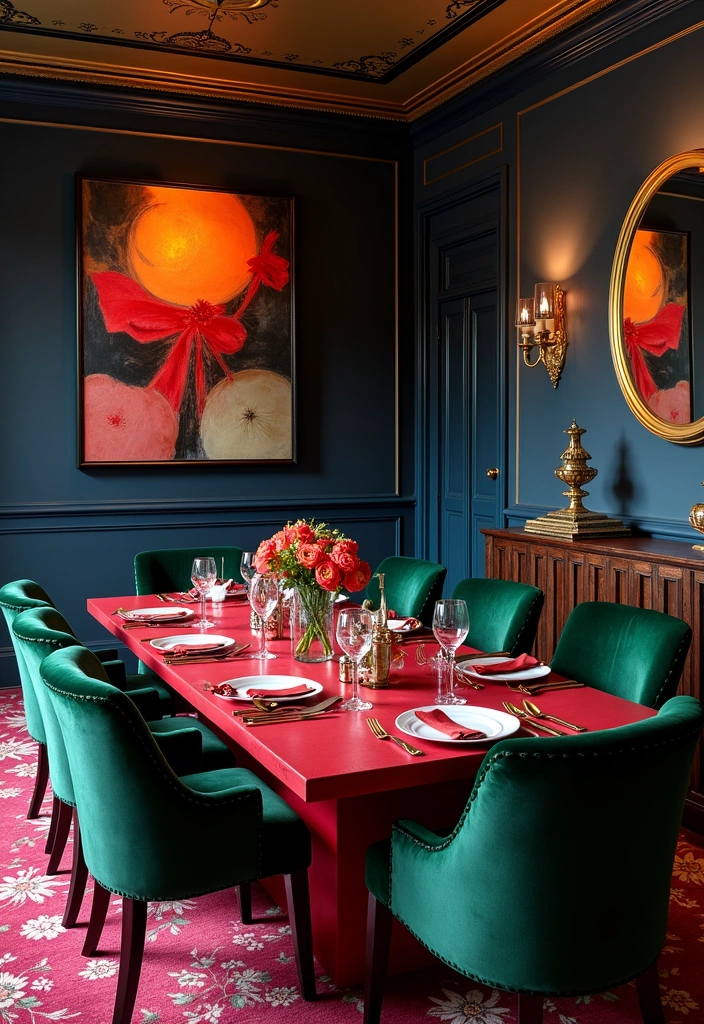2025's Luxury Decor Trends That Will Make Your Home Shine! - 1. Bold Color Palettes
