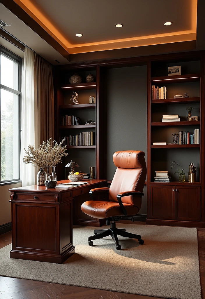 2025's Luxury Decor Trends That Will Make Your Home Shine! - 9. Elegant Home Offices