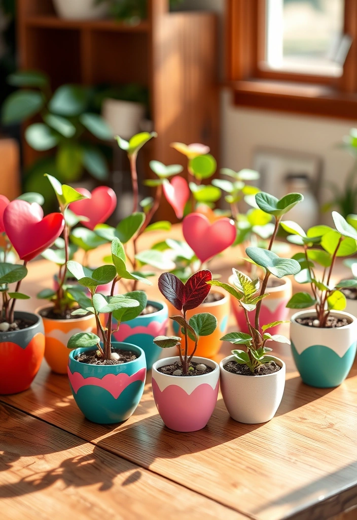 2025's Most Inspiring Valentine Ideas That Will Make You Fall in Love Again! - 8. DIY Heart-Shaped Plants