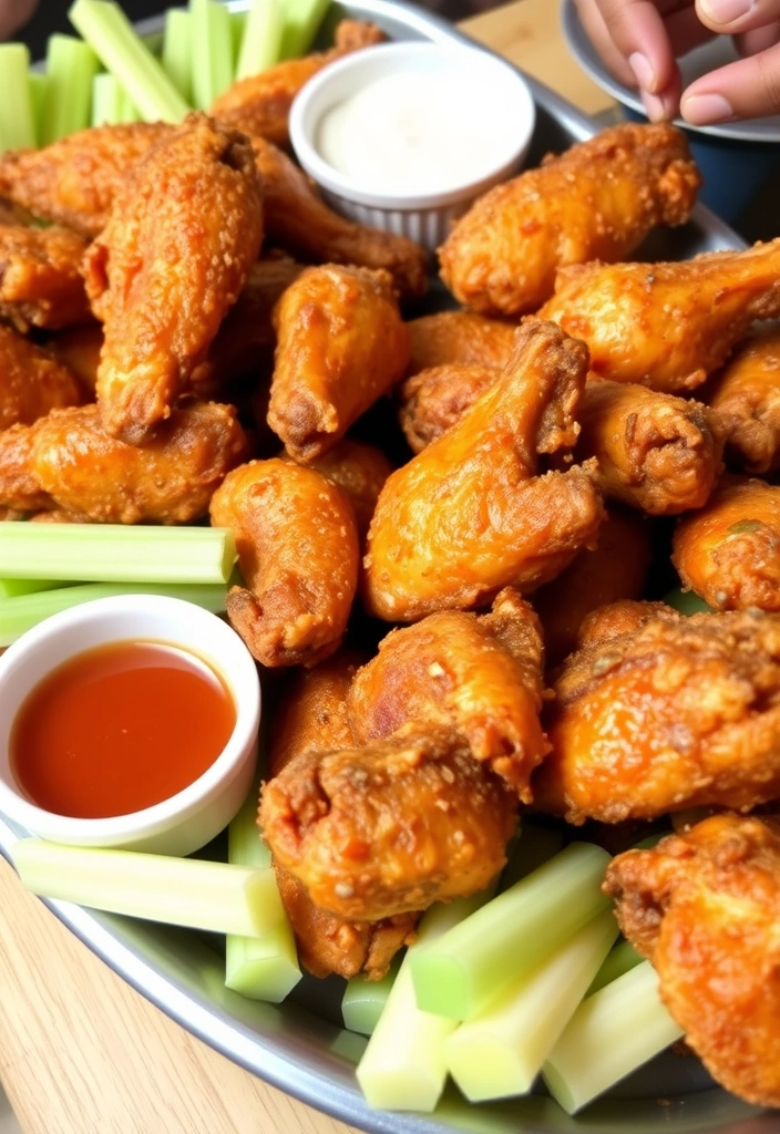 21 Finger Foods for 2025 Parties That Everyone Will Love! - 12. Crispy Chicken Wings