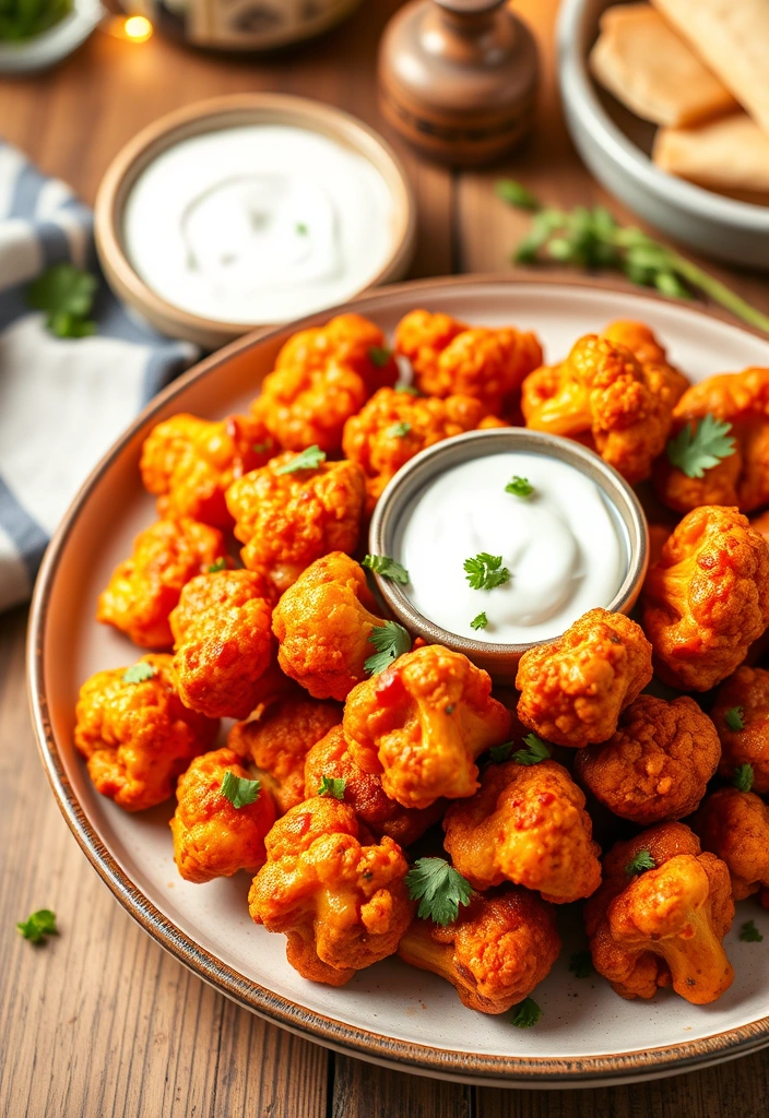 21 Finger Foods for 2025 Parties That Everyone Will Love! - 2. Crispy Buffalo Cauliflower Bites
