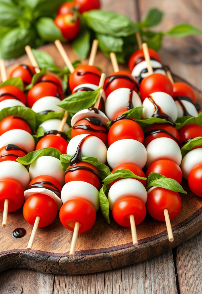 21 Finger Foods for 2025 Parties That Everyone Will Love! - 4. Caprese Skewers