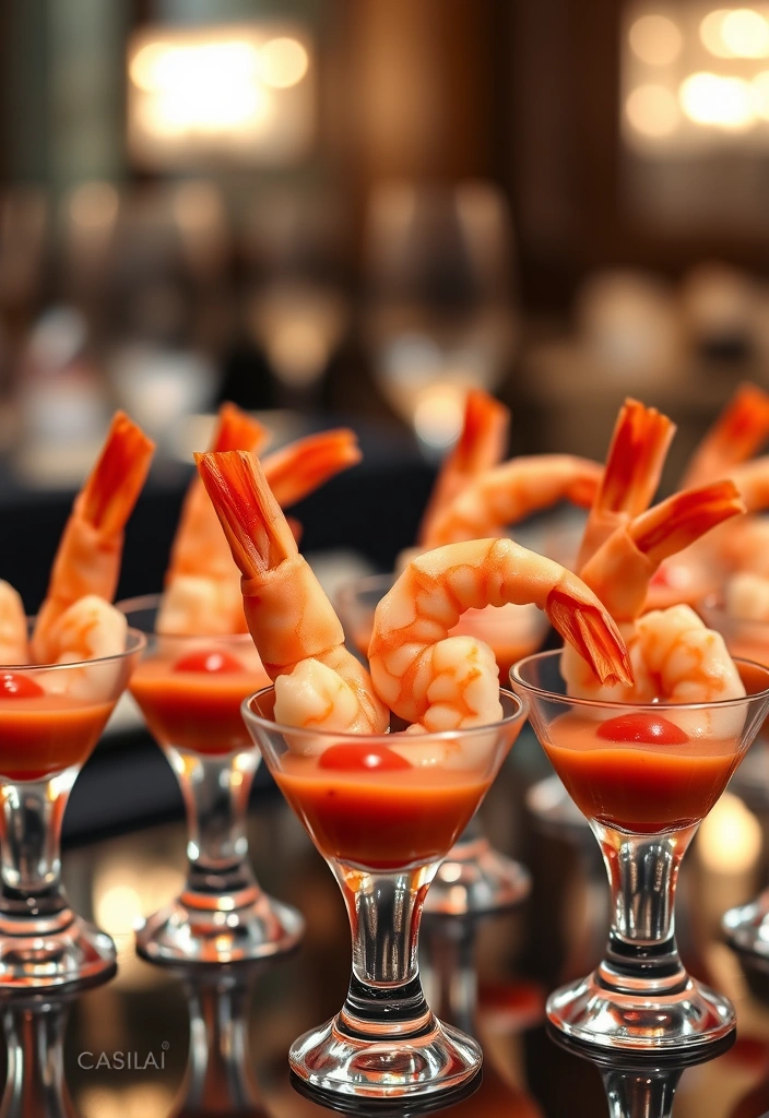 21 Finger Foods for 2025 Parties That Everyone Will Love! - 8. Shrimp Cocktail Shots