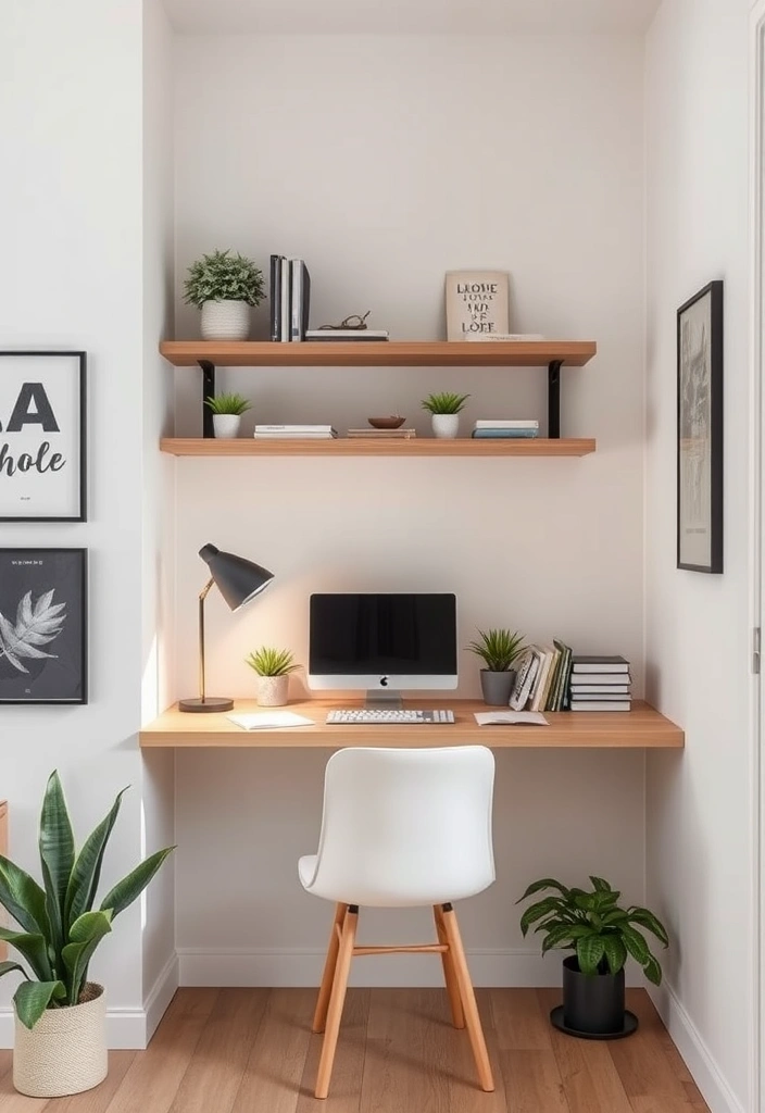 22 Space-Saving Solutions for 2025 That Will Maximize Every Corner! - 13. Wall-Mounted Desks: Work Smart, Save Space