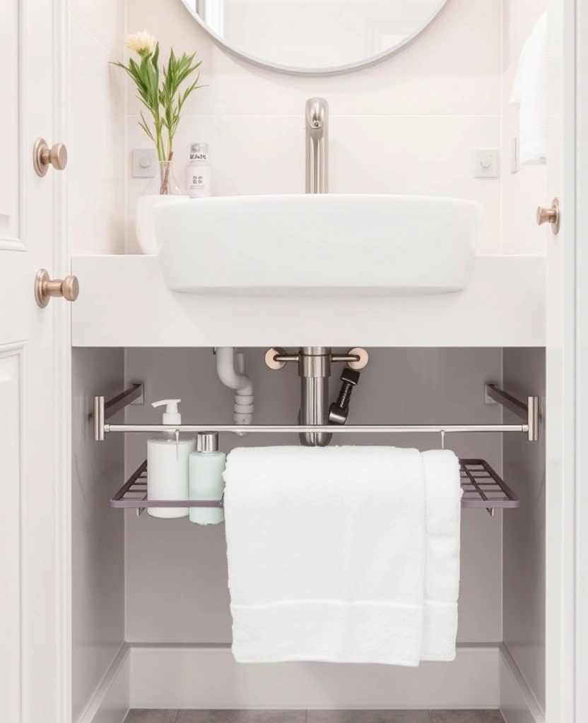 22 Space-Saving Solutions for 2025 That Will Maximize Every Corner! - 19. Tension Rods: Versatile and Innovative