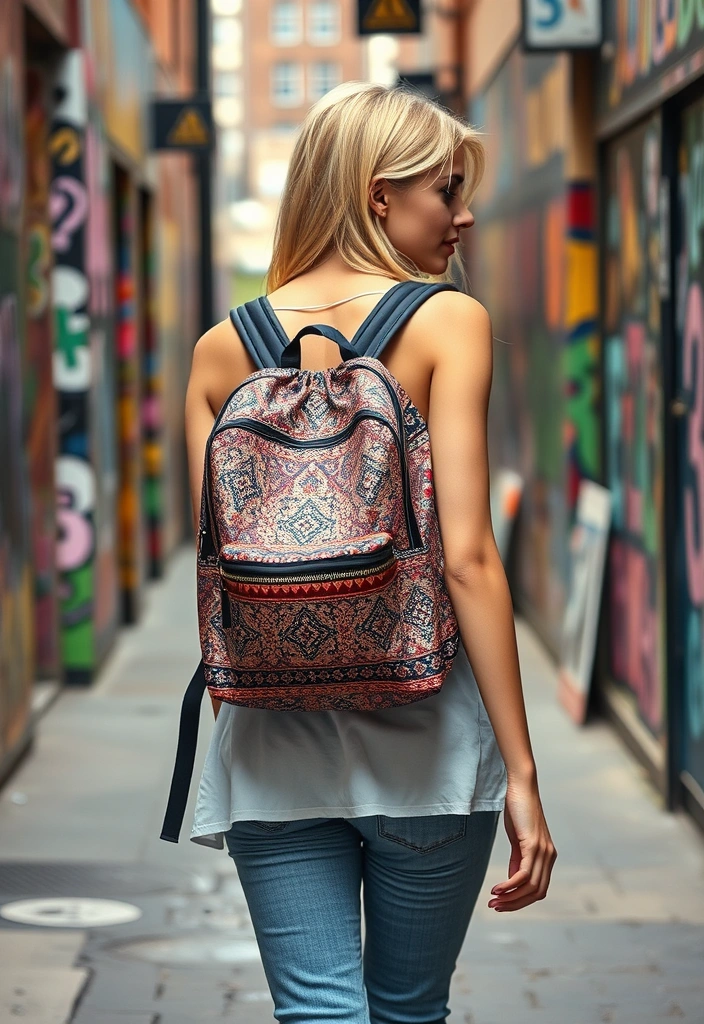 25 Street Moto Boho Styles That Will Turn Heads Everywhere You Go! - 18. Stylish and Functional Backpacks