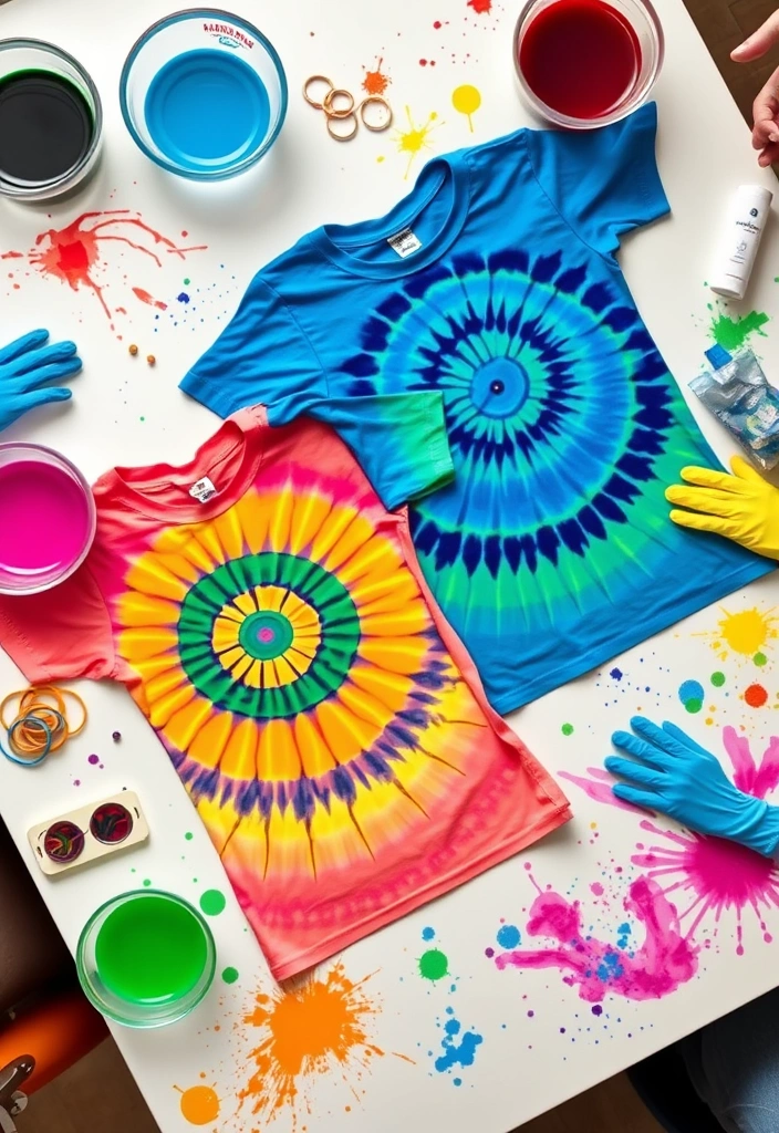 Crafty Coordination: 7 DIY Matching Outfits You Can Create Together! - 1. Tie-Dye T-Shirts