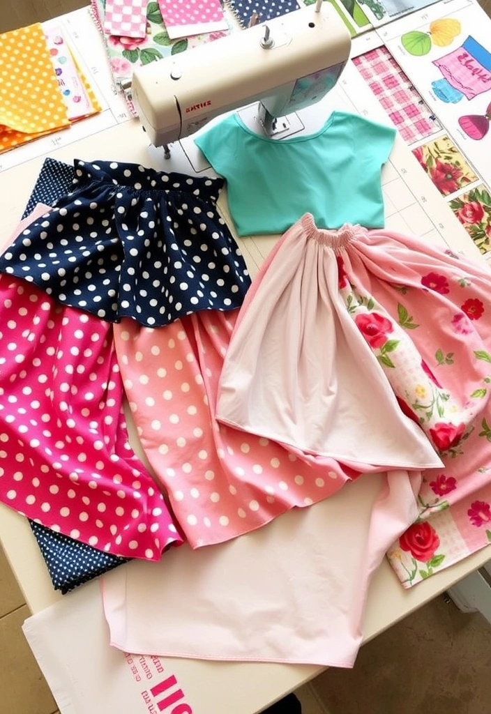 Crafty Coordination: 7 DIY Matching Outfits You Can Create Together! - 3. Coordinated Skirts and Tops