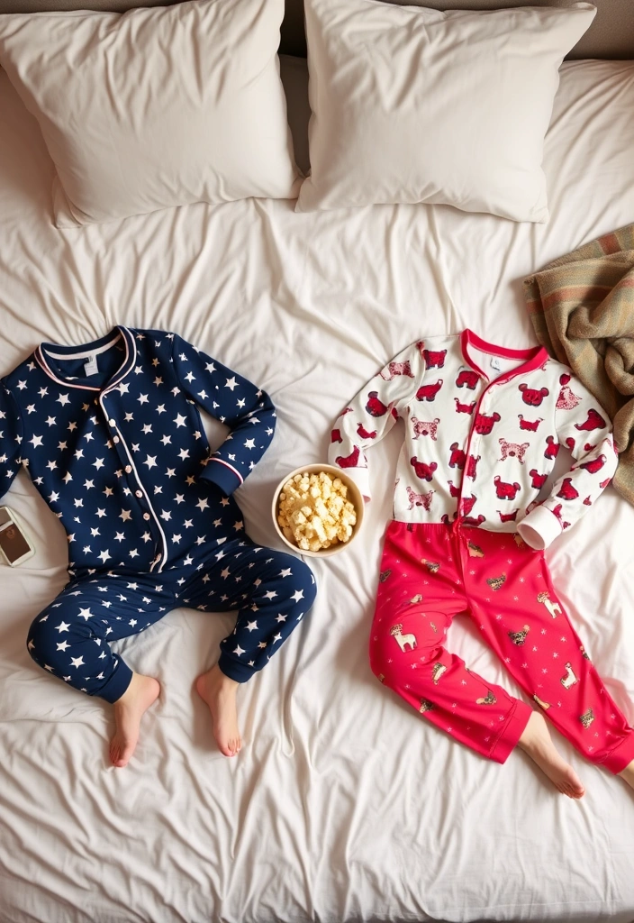 Crafty Coordination: 7 DIY Matching Outfits You Can Create Together! - 4. Comfy Pajama Sets