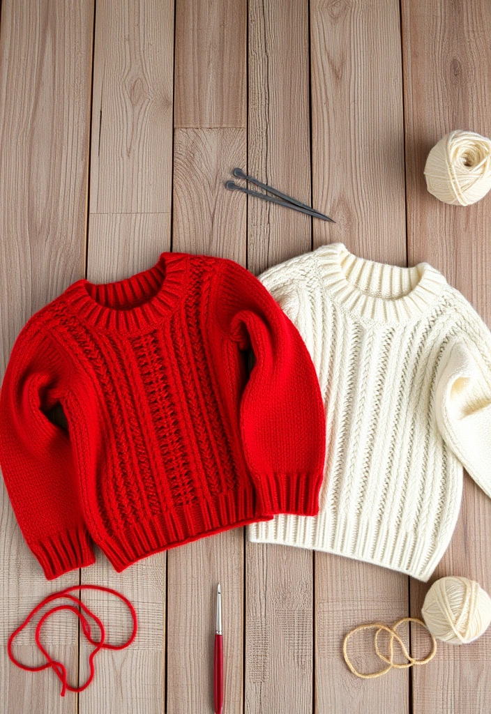 Crafty Coordination: 7 DIY Matching Outfits You Can Create Together! - 6. Seasonal Sweaters