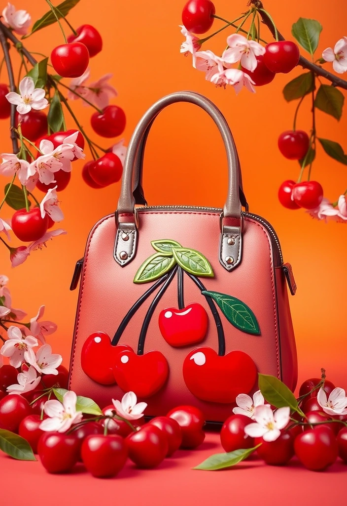 Get Ready for Cherry Vibes: Must-Have Styles for the 2025 Fashion Season! - 14. Cherry-Inspired Bags
