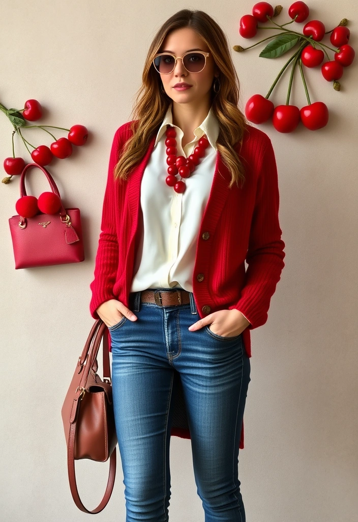 Get Ready for Cherry Vibes: Must-Have Styles for the 2025 Fashion Season! - 8. Layering with Cherry Accents