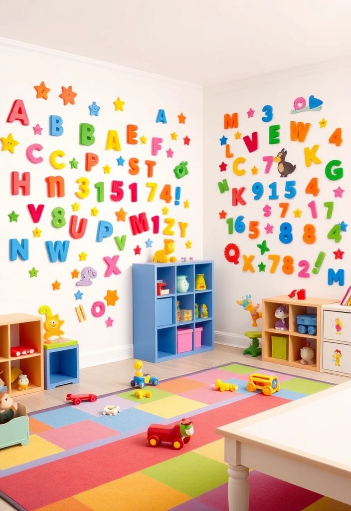 Primary Play: 10 Vibrant Decor Ideas That’ll Transform Your Kids' Space! - 4. Interactive Wall Decals