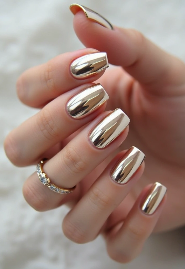 Top 10 Nail Trends for 2025 That Will Make You the Center of Attention! - 2. Metallics and Chrome