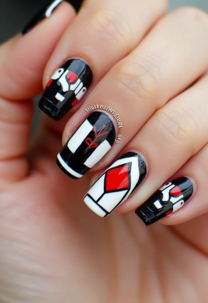 Top 10 Nail Trends for 2025 That Will Make You the Center of Attention! - 7. Geometric Patterns