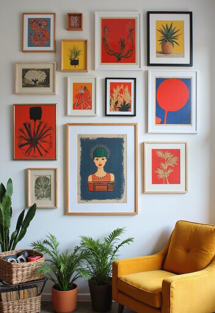 10 Stunning Eclectic Maximalism Inspirations for a Bold 2025 Home Makeover! - 1. Vibrant Gallery Walls