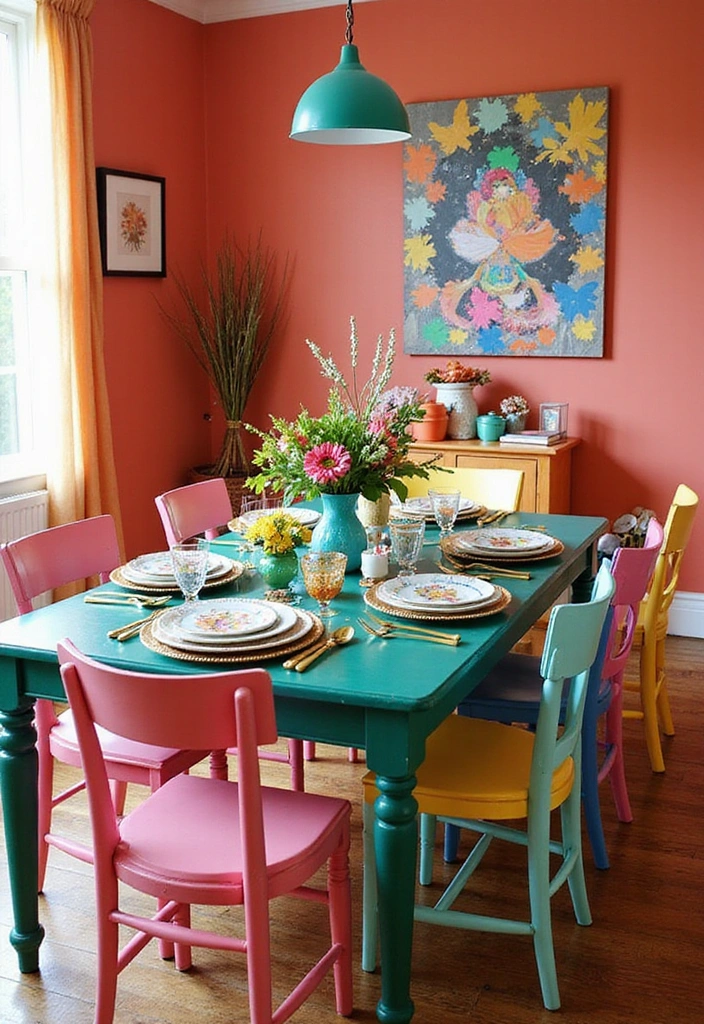 10 Stunning Eclectic Maximalism Inspirations for a Bold 2025 Home Makeover! - 3. Bold Color Palettes
