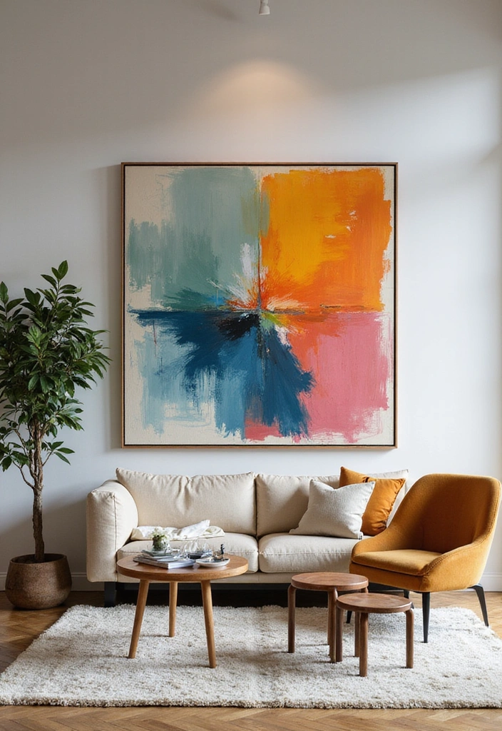12 Stylish Interiors with Modern Chic Decor Ideas for 2025 You Must See! - 6. Bold Artwork