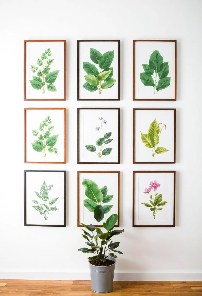 15 Nature Inspired Home Decor Ideas That Will Bring the Outdoors In! - 1. Botanical Wall Art