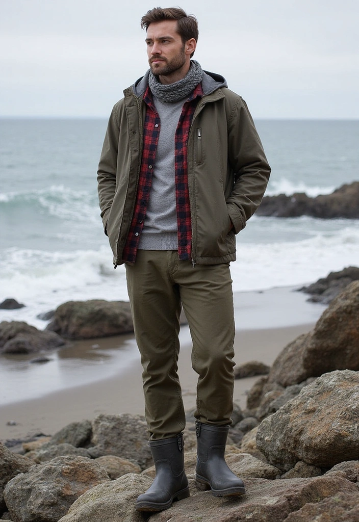 15 Stylish Fisherman Outfits for Fashion Leaders - 11. Layering Techniques