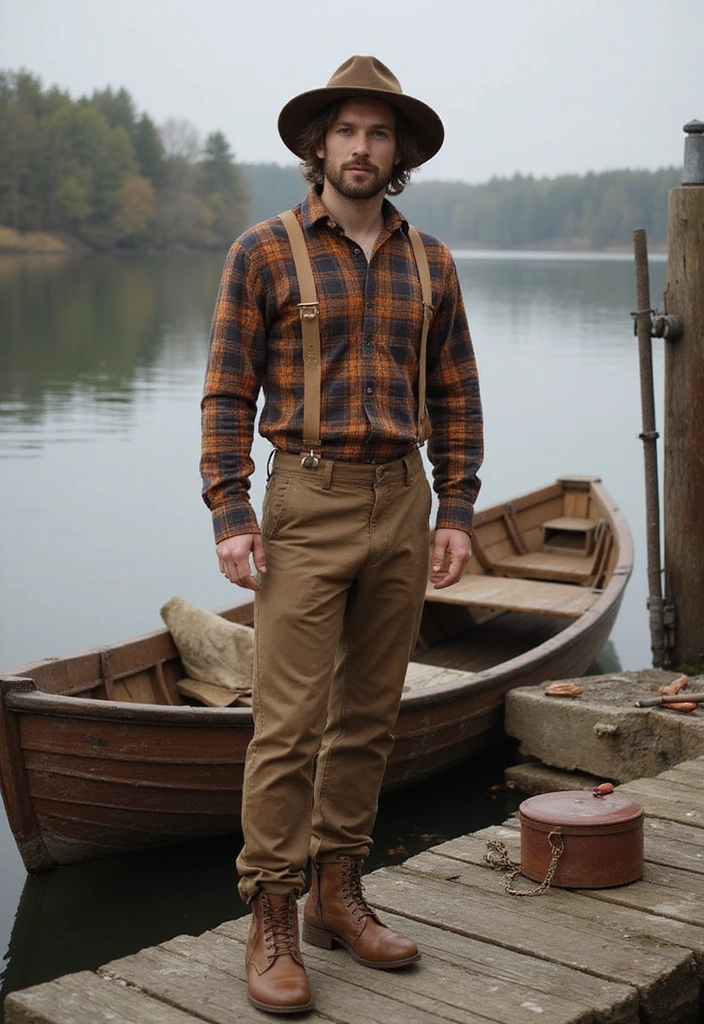 15 Stylish Fisherman Outfits for Fashion Leaders - 7. Vintage Fisherman Style