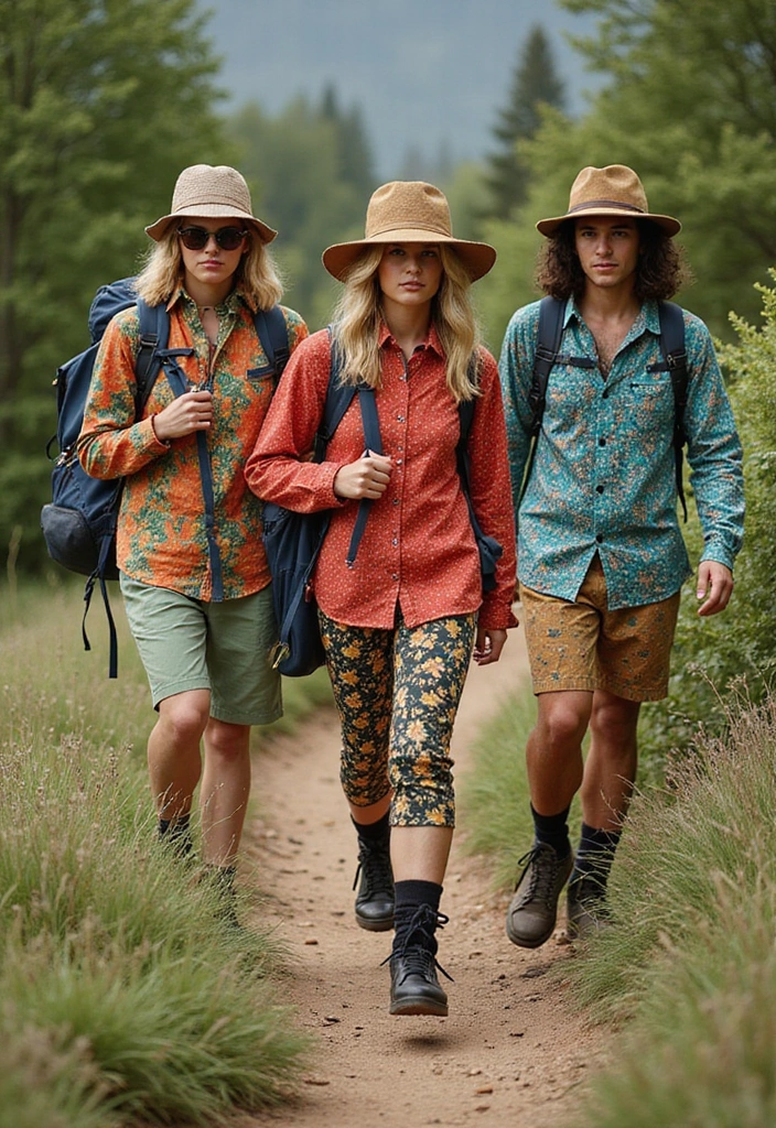 2025's Hottest Outdoor Fashion Trends for the Active Adventurer in You! - 10. Bold Patterns and Prints
