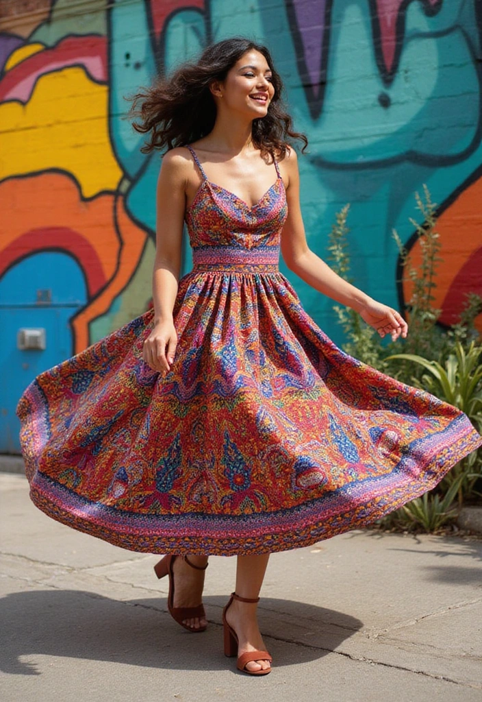 Be the Center of Attention: 10 Bold Goddess Complex Fashion Statements for 2025! - 8. Vibrant Prints